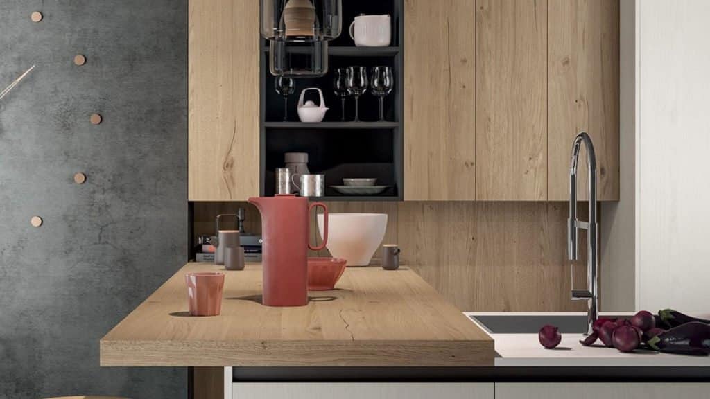 cuisine moderne style industriel bois