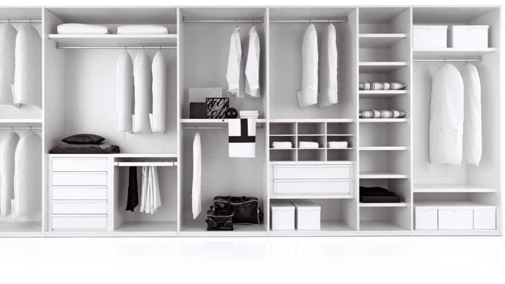 armoire sur-mesure intérieur blanc