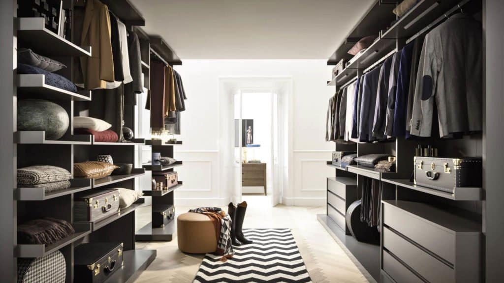 dressing couloir ouvert sur mesure