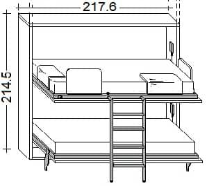 lits escamotables superposés