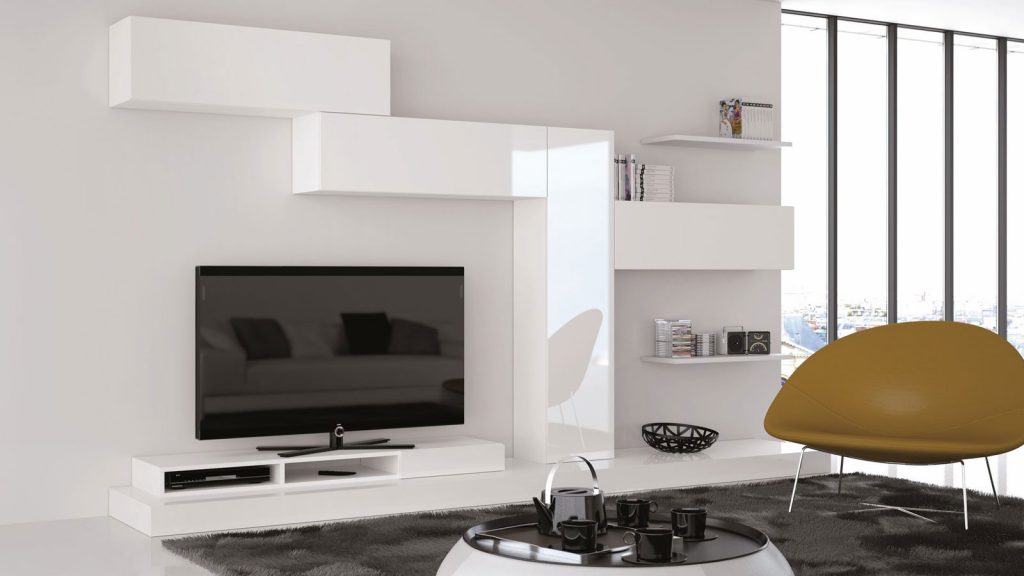 meuble tv blanc