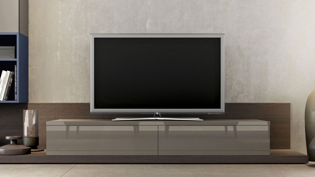 meuble tv design thonon laqué