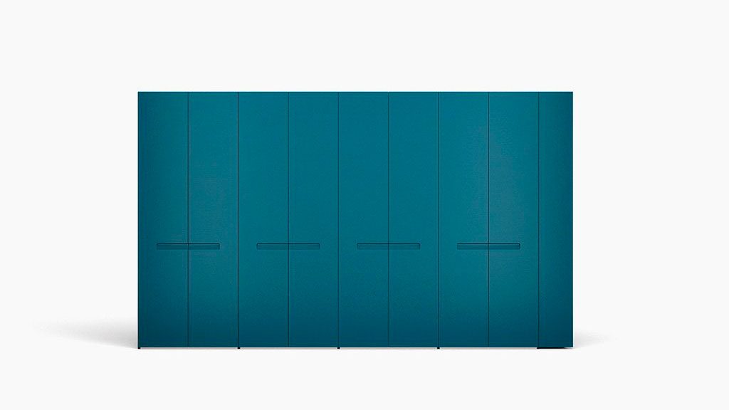 armoire portes battantes bleue