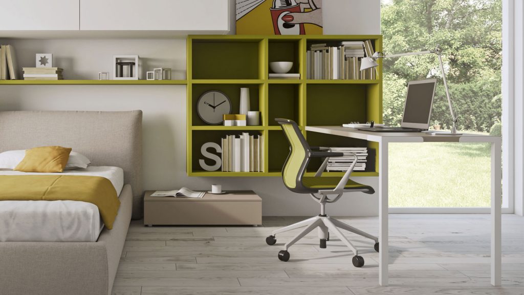 bureau enfant vert