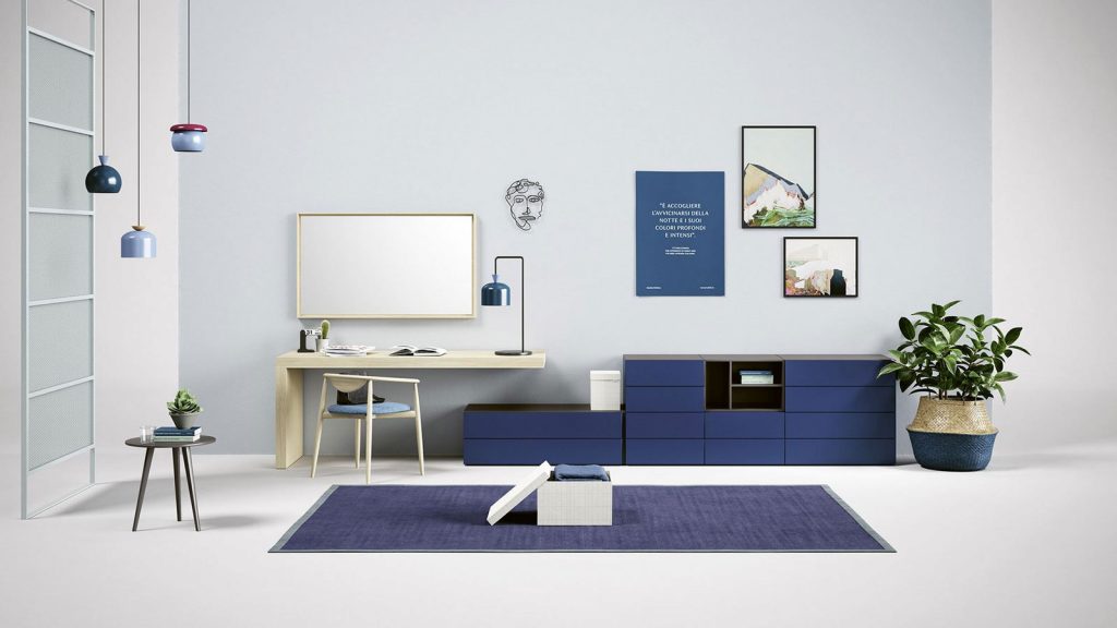 meuble chambre bleu annecy