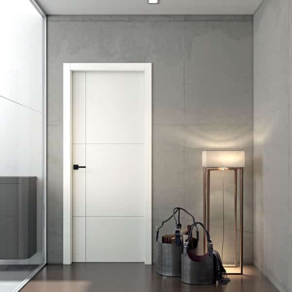 p24 - Bloc-porte DECO, Riga Torino, Laque blanc