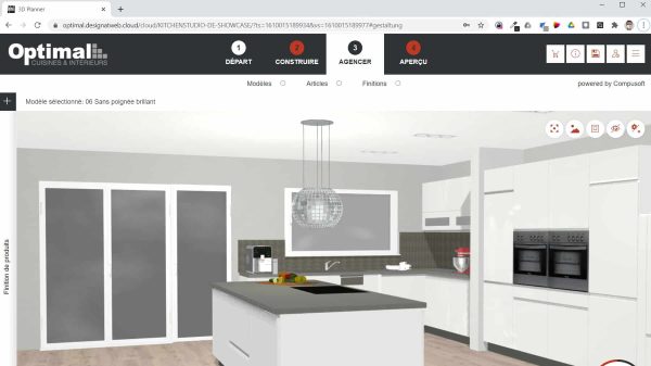 conception cuisine en ligne 3D Optimal